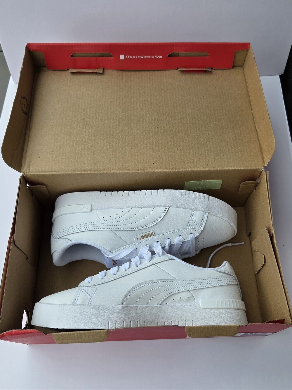 Puma White Low-Top Platform Trainers